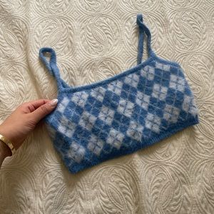 Sunday best XS crop blue aritzia